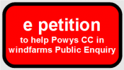 e petition to request funds money help Powys County Council fight reject wind farm turbines planning applications appeals