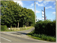 Entrance you will see from the road when you arrive at our B&B