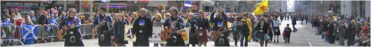 Scocha in Tartan Day Parade New York