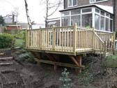 Elevated decking looking over woodland www.heysgroundcare.co.uk