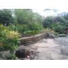 Water feature in york stone paving www.heysgroundcare.co.uk