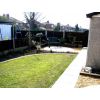 Circular patio and curved lawn www.heysgroundcare.co.uk