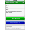 Tap done when you've completed the task, or email it to someone else to do...