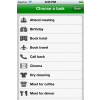 .... to get a list of common tasks to choose from
