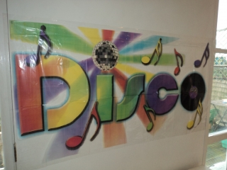 DISCO sign scene setter
