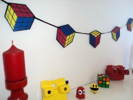 Rubiks cube decoration