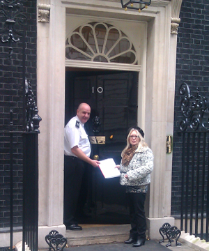 Teresa Hughes at 10 Downing Street