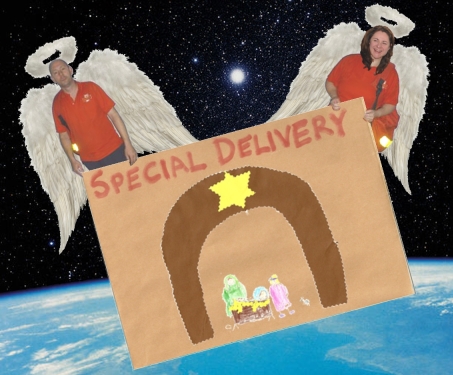 angels deliver a special delivery from God