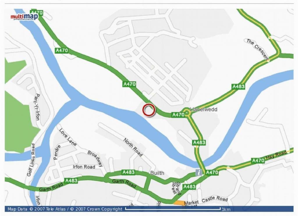 Direction's to Builth Wells Garages