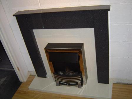 glitter coal granite