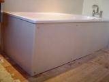snow granite bath panel