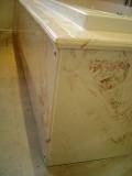 congo veined marble bath panel