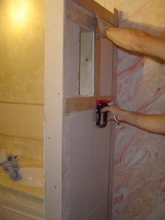 Use a staple gun or hot glue gun to fix the template