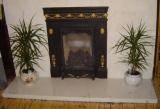 marble dropped edge hearth