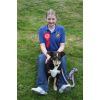 A very proud Beth - her first ever win during Agility with Ballabear Edward (AKA Eddie!!)