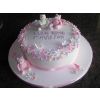 Teddy Blossom Christening Cake