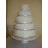 White and Lilac Blossom Five Tier