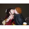 Kissing Bride and Groom Close up