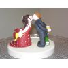Kissing Bride and Groom