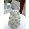 Purple and Green individual Blossom Cakes