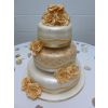 Golden Rose Wedding Cake