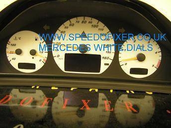 clk white dials w208