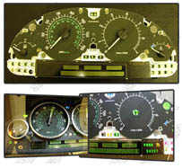 range rover original cluster dial mph