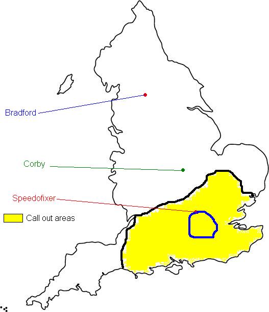 coverage areas