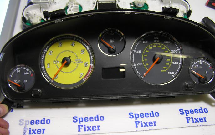 speedofixer 406 coupe dials yellow copyright