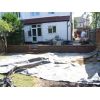 Patio 9" Brick retaining wall / steps