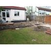 Foundations dug for 9" retaining wall.