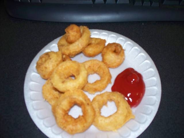 Onion Rings without Spring Water or Beer.