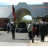 Ron arriving at the crem