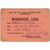 Membership Card - RN and RM Junior Officer's Club Portsmouth