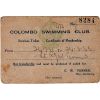 Colombo Swimming Club Card