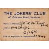"Jokers' Club" Membership Card