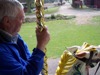 Alan on carousel at Bressingham, Norfolk