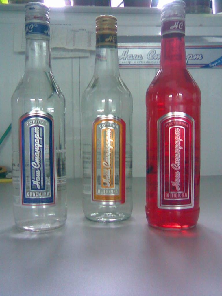 Standartna 0.5 litre Cranberry, Grain, and Clear Vodka. $0.98 each FOB Odessa