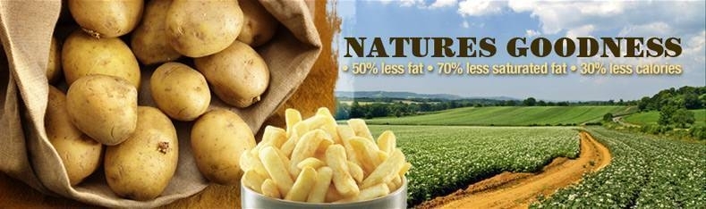  Nature's Goodness: Potato Products With 50% Less Fat