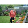 Claire Pudsey with final touches to her garden