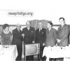 Alec Scott's retirement presentation from John Smith's the bakers. (third from left)