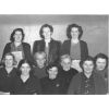 Back L-R  Meg Kelman, Nannie Fraser, Mary Burnett, Ina Wallace, Tittie Gray, Phylis Fraser, Beldie Friars, Annie Murray, Mak Mundie and Makie Rattray