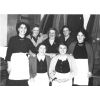 Back Row L-R: Mima Sutherland, Chrissie Park, Ina Wallace, Beldie Friars, Tittie Gray. Front: Meg Kelman and Mak Mundie