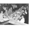 Left row L-R: Mary Murison, Lil Sangster, Sarah Milne, ??, ??. Next row: Margaret Simpson, ??, Moira Fraser, ??, Rev Isac Ralph, ??, Mrs Ralph