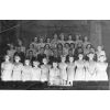 Concert in Hall.Back Row L-R: Mgt Reid, Moira Michie, Edna Wood, Kathleen Pirie, Edith Whyte, Mura Scott, Lottie Thomson, Mgt Taylor. 2nd row: Zena Morrison, Ella Murison, Mgt Brown, Mary Gerrard,