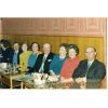 L-R George Dickie, Netta, Mrs J Dickie, Wullie Still, Mrs Still, Mrs Ina Wood, Mr Robbie Wood
