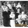 Back row on right Mrs I Wood and Janice. Front row on left Peggy Argo and child with Cameron Argo standing