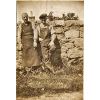Tinny Milne and John Massie at the rear of the garden looking on to School Street
