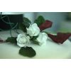 White rose cake topper