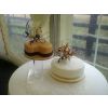 Two teir seperated wedding cake